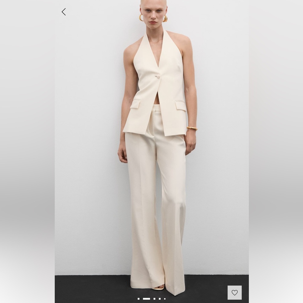 NWT Mango 3 Piece Cream Suit Bridal Courthouse Wedding Civil Ceremony